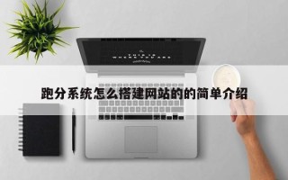扬州跑分系统怎么搭建网站的的简单介绍